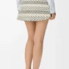 Skirt in wool blend jacquard Black/White Skirt in wool blend jacquard Black/White