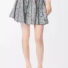Skirt in wool White/Black Skirt in wool White/Black