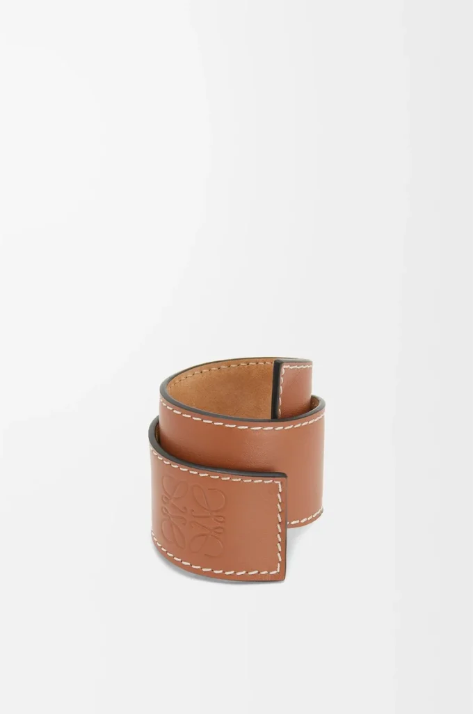 Slap bracelet in calfskin Tan Slap bracelet in calfskin Tan