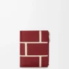 Slim compact wallet in classic calfskin Burnt Red Slim compact wallet in classic calfskin Burnt Red