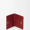 Slim compact wallet in classic calfskin Burnt Red Slim compact wallet in classic calfskin Burnt Red