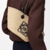 Small Anagram Basket bag in iraca palm and calfskin Natural/Black Small Anagram Basket bag in iraca palm and calfskin Natural/Black