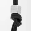 Small Anagram strap in calfskin Black Tonal/Palladium Small Anagram strap in calfskin Black Tonal/Palladium