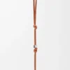 Small Anagram strap in calfskin Tan Tonal/Palladium Small Anagram strap in calfskin Tan Tonal/Palladium