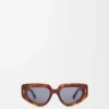 Small Butterfly Screen sunglasses Flamed Havana Small Butterfly Screen sunglasses Flamed Havana