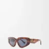 Small Butterfly Screen sunglasses Flamed Havana Small Butterfly Screen sunglasses Flamed Havana