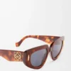 Small Butterfly Screen sunglasses Flamed Havana Small Butterfly Screen sunglasses Flamed Havana