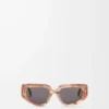 Small Butterfly Screen sunglasses Marble Dark Pink Small Butterfly Screen sunglasses Marble Dark Pink