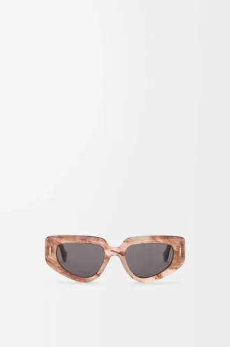 Small Butterfly Screen sunglasses Marble Dark Pink