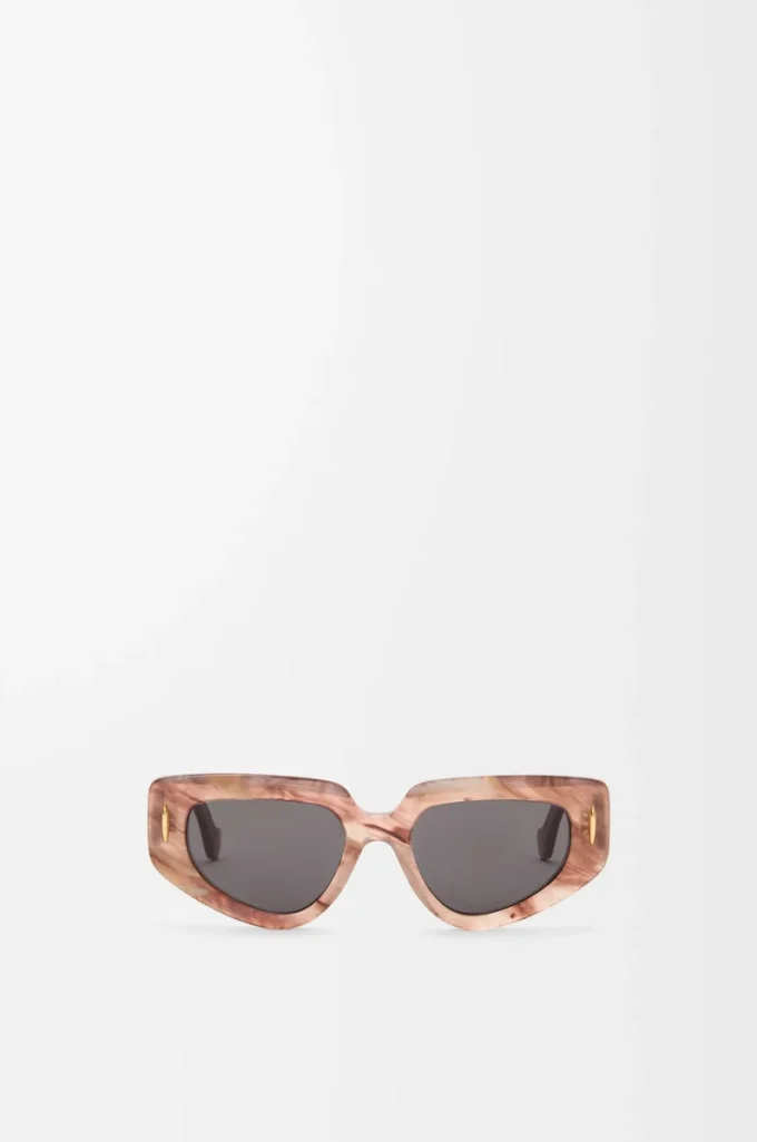 Small Butterfly Screen sunglasses Marble Dark Pink Small Butterfly Screen sunglasses Marble Dark Pink