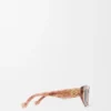 Small Butterfly Screen sunglasses Marble Dark Pink Small Butterfly Screen sunglasses Marble Dark Pink