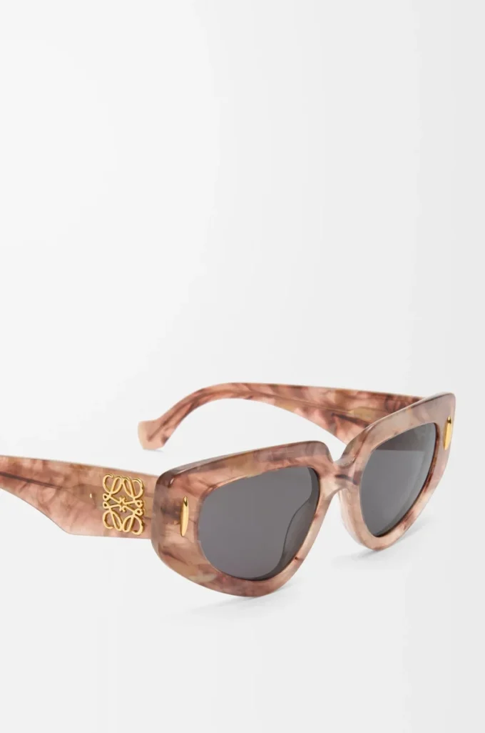 Small Butterfly Screen sunglasses Marble Dark Pink Small Butterfly Screen sunglasses Marble Dark Pink