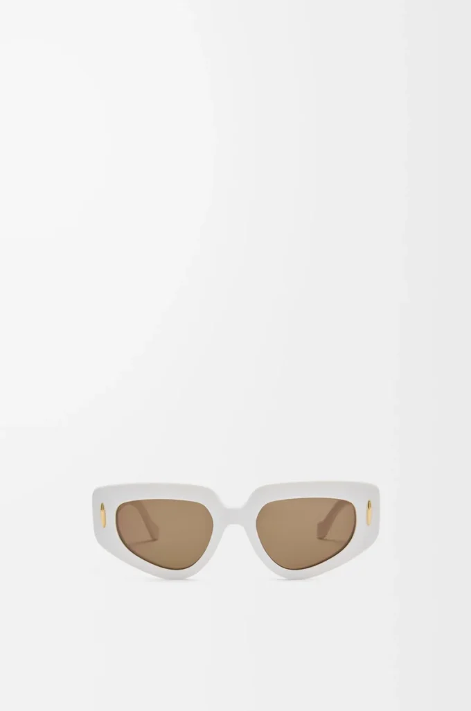 Small Butterfly Screen sunglasses Solid White Small Butterfly Screen sunglasses Solid White