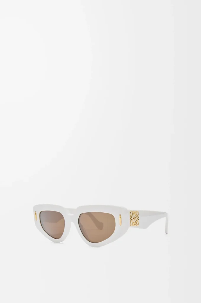 Small Butterfly Screen sunglasses Solid White Small Butterfly Screen sunglasses Solid White
