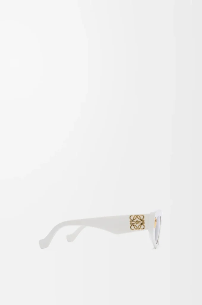 Small Butterfly Screen sunglasses Solid White Small Butterfly Screen sunglasses Solid White