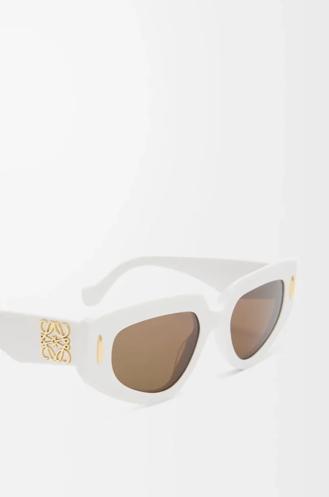 Small Butterfly Screen sunglasses Solid White Small Butterfly Screen sunglasses Solid White