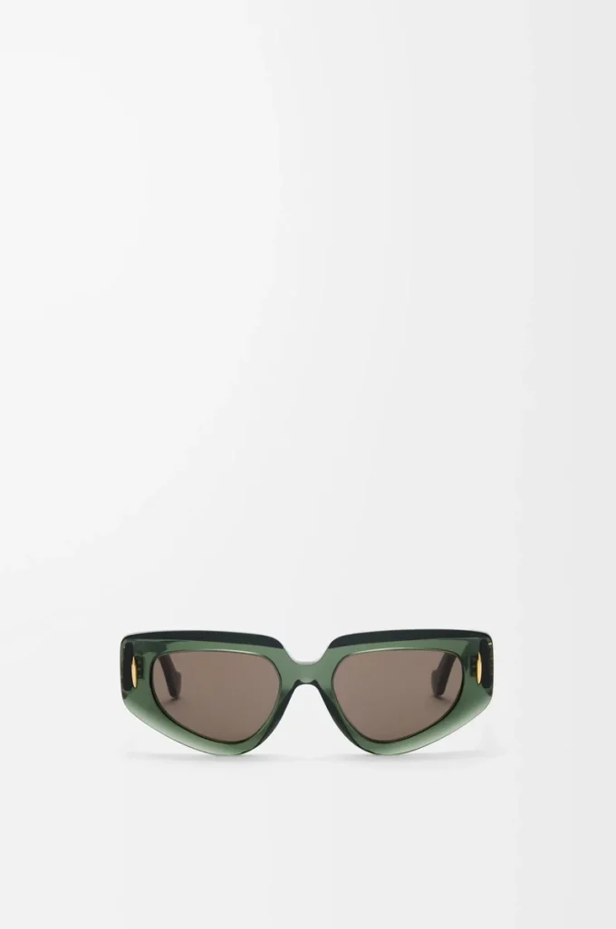 Small Butterfly Screen sunglasses Transparent Dark Green Small Butterfly Screen sunglasses Transparent Dark Green