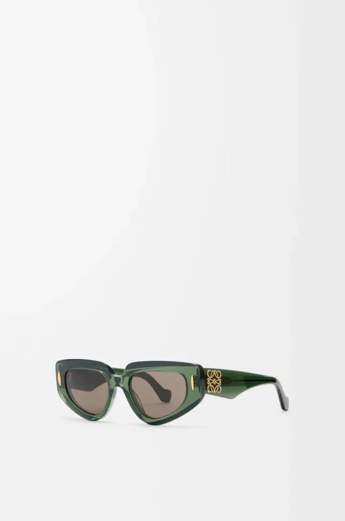 Small Butterfly Screen sunglasses Transparent Dark Green Small Butterfly Screen sunglasses Transparent Dark Green