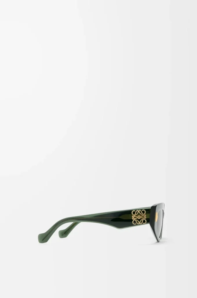 Small Butterfly Screen sunglasses Transparent Dark Green Small Butterfly Screen sunglasses Transparent Dark Green