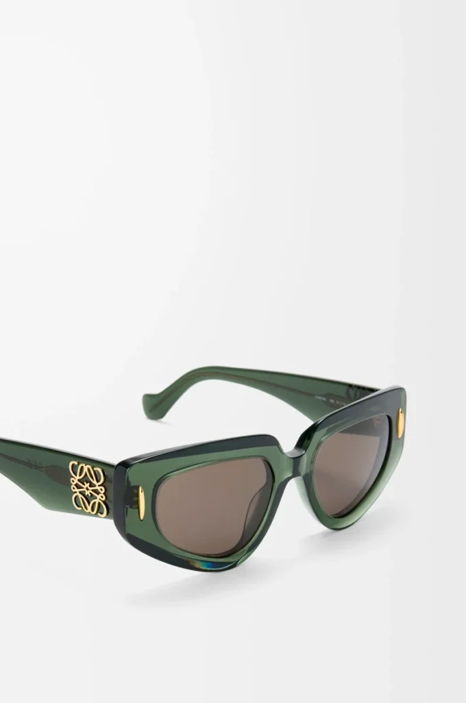 Small Butterfly Screen sunglasses Transparent Dark Green Small Butterfly Screen sunglasses Transparent Dark Green