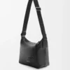 Small Cubi crossbody bag in supple grained calfskin Black Small Cubi crossbody bag in supple grained calfskin Black