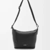 Small Cubi crossbody bag in supple grained calfskin Black Small Cubi crossbody bag in supple grained calfskin Black