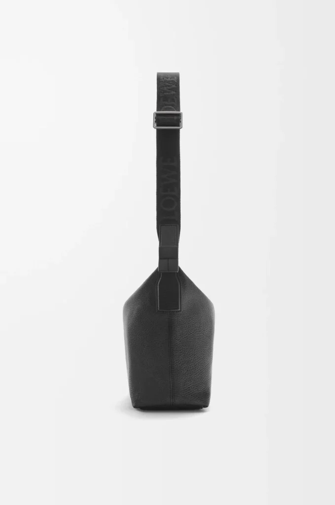Small Cubi crossbody bag in supple grained calfskin Black Small Cubi crossbody bag in supple grained calfskin Black