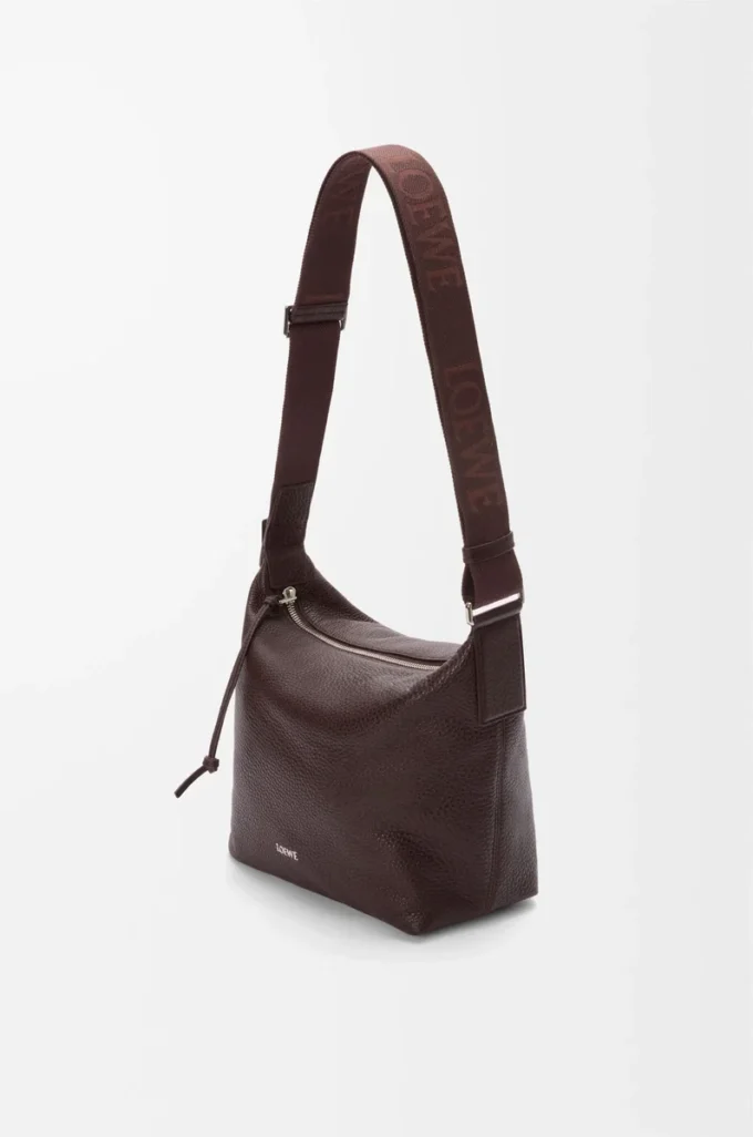 Small Cubi crossbody bag in supple grained calfskin Oxblood Small Cubi crossbody bag in supple grained calfskin Oxblood