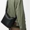 Small Cubi crossbody bag in supple smooth calfskin and jacquard Black Small Cubi crossbody bag in supple smooth calfskin and jacquard Black
