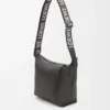 Small Cubi Crossbody bag in supple smooth calfskin and jacquard Dark Grey Small Cubi Crossbody bag in supple smooth calfskin and jacquard Dark Grey