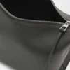 Small Cubi Crossbody bag in supple smooth calfskin and jacquard Dark Grey Small Cubi Crossbody bag in supple smooth calfskin and jacquard Dark Grey