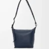 Small Cubi crossbody bag in supple smooth calfskin and jacquard Deep Navy Small Cubi crossbody bag in supple smooth calfskin and jacquard Deep Navy