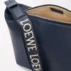Small Cubi crossbody bag in supple smooth calfskin and jacquard Deep Navy Small Cubi crossbody bag in supple smooth calfskin and jacquard Deep Navy