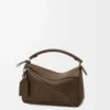 Small Featherlight Puzzle bag in grained nubuck Tundra Small Featherlight Puzzle bag in grained nubuck Tundra