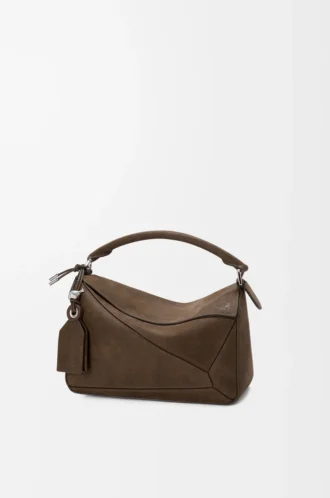 Small Featherlight Puzzle bag in grained nubuck Tundra