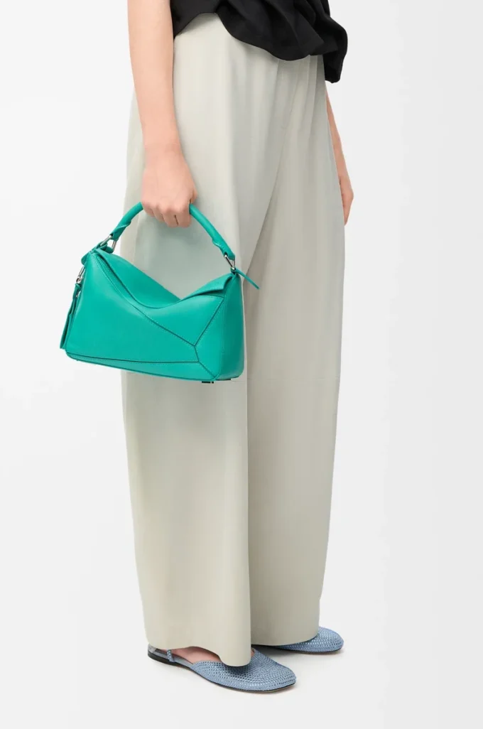 Small Featherlight Puzzle bag in nappa lambskin Aquamarine Small Featherlight Puzzle bag in nappa lambskin Aquamarine