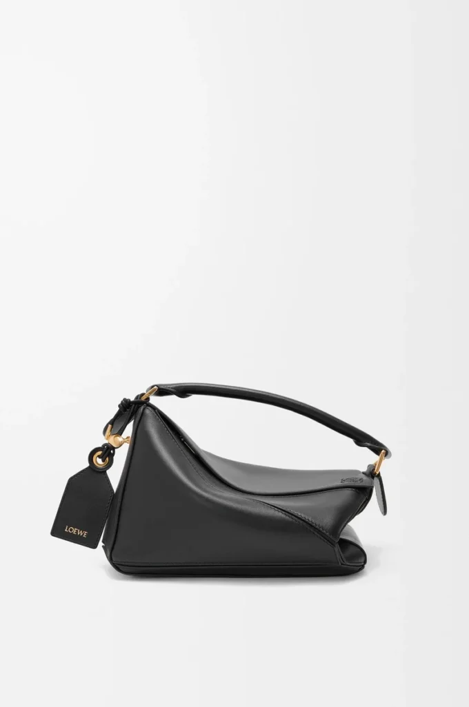 Small Featherlight Puzzle bag in nappa lambskin Black Small Featherlight Puzzle bag in nappa lambskin Black