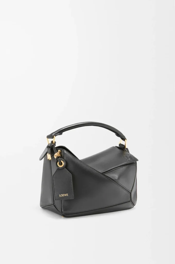Small Featherlight Puzzle bag in nappa lambskin Black Small Featherlight Puzzle bag in nappa lambskin Black