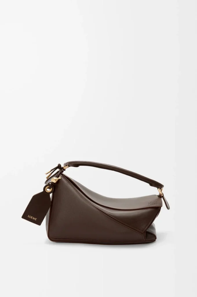 Small Featherlight Puzzle bag in nappa lambskin Dark Chestnut Small Featherlight Puzzle bag in nappa lambskin Dark Chestnut