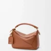 Small Featherlight Puzzle bag in nappa lambskin Pecan Small Featherlight Puzzle bag in nappa lambskin Pecan