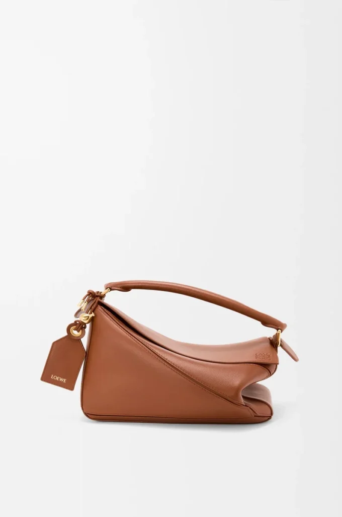 Small Featherlight Puzzle bag in nappa lambskin Pecan Small Featherlight Puzzle bag in nappa lambskin Pecan