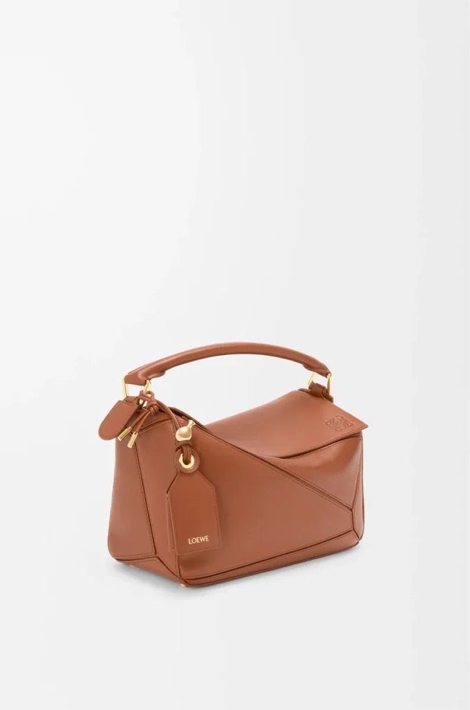 Small Featherlight Puzzle bag in nappa lambskin Pecan Small Featherlight Puzzle bag in nappa lambskin Pecan