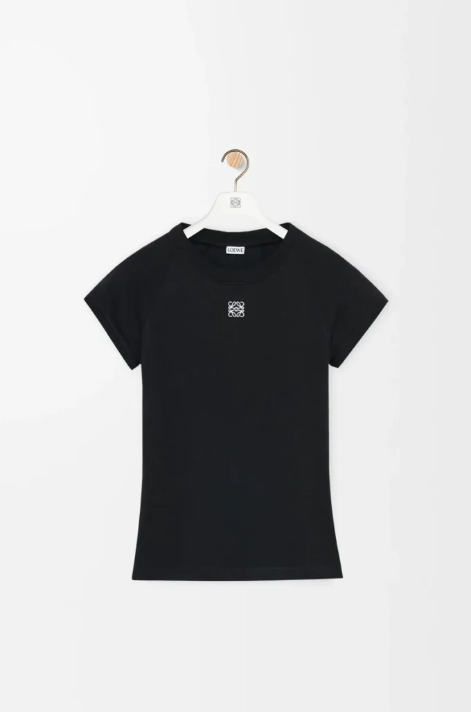 Small fit T-shirt in cotton blend Black Small fit T-shirt in cotton blend Black