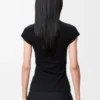 Small fit T-shirt in cotton blend Black Small fit T-shirt in cotton blend Black