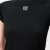 Small fit T-shirt in cotton blend Black Small fit T-shirt in cotton blend Black