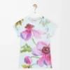 Small fit t-shirt in cotton blend Light Blue/Multicolor Small fit t-shirt in cotton blend Light Blue/Multicolor