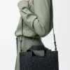 Small LOEWE Font tote in raffia Black Small LOEWE Font tote in raffia Black