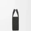 Small LOEWE Font tote in raffia Black Small LOEWE Font tote in raffia Black