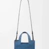 Small LOEWE Font tote in raffia Light Blue Small LOEWE Font tote in raffia Light Blue