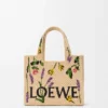 Small LOEWE Font tote in raffia Natural Small LOEWE Font tote in raffia Natural
